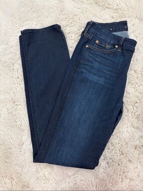 7 For All Mankind Straight Leg in Deep Indigo Blue
